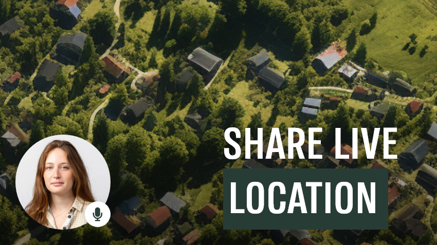 כיצד שיתוף Live נראה על המסך?