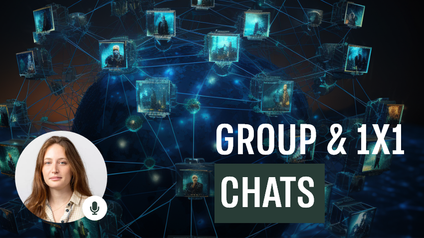 כיצד יוצרים צ'אט קבוצתי? כיצד מתחילים שיחה 1*1 מתוך צ'אט קבוצתי?