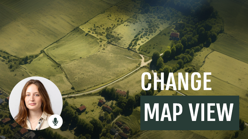 כיצד ניתן לשנות את המפה המוצגת?